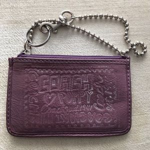 COACH CARD/KEYHOLDER WRISTLET w/ COIN POCKET